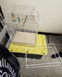 Cage pour oiseaux avec pied