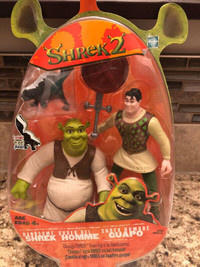 2004 Hasbro Shrek 2 Handsome Shrek Shrek figures. Lethbridge Alberta Preview
