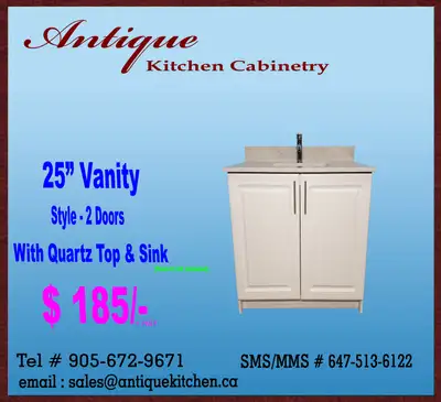 $629=61” Bathroom Vanity with Drawers,Quartz Top & Sink for SALE, View more
