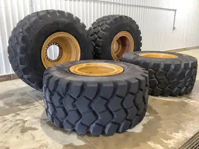 Welcome to Kent Farm Supplies Limited! New Foam filled 775/65R29 tires and rims for Cat 966 Conditio...