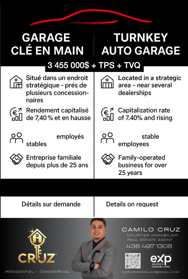 Garage for Sale — Opportunity!