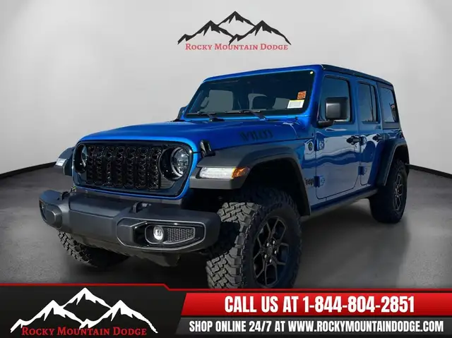 LOW MILEAGE 2025 JEEP WRANGLER WILLYS 4DR 4X4