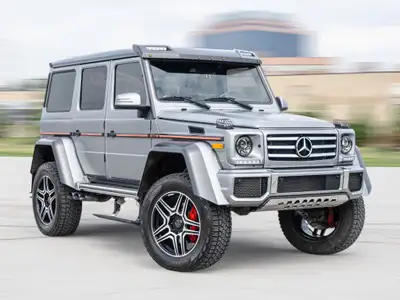 This 2017 Mercedes-Benz G-Class Squared is a head-turner! With Matt Grey exterior and black interior...