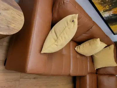 Pallister Leather Sectional Sofa, View more