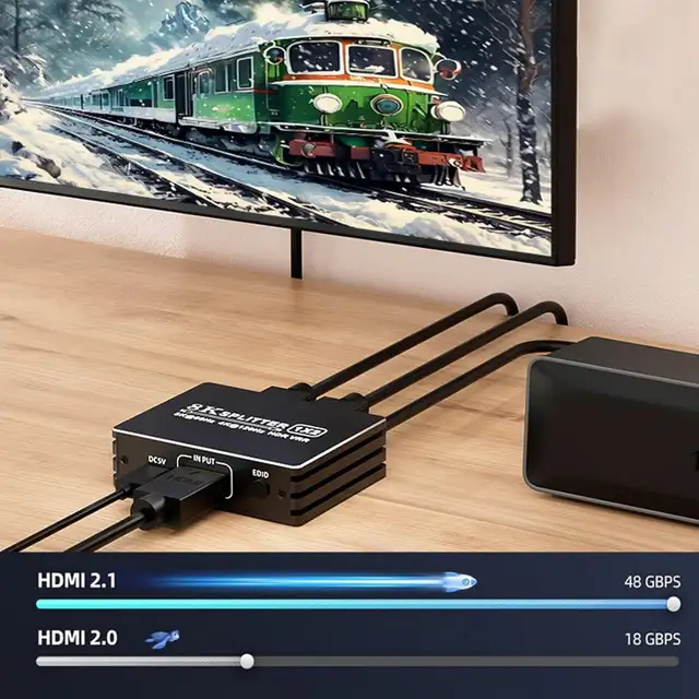 8K HDMI 2.1 Splitter 1 in 2 Out in General Electronics in Markham / York Region - Image 8