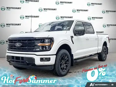 The 2026 Ford F-150 XLT, dressed in a striking Oxford White finish, showcases a commanding 4x4 drive...