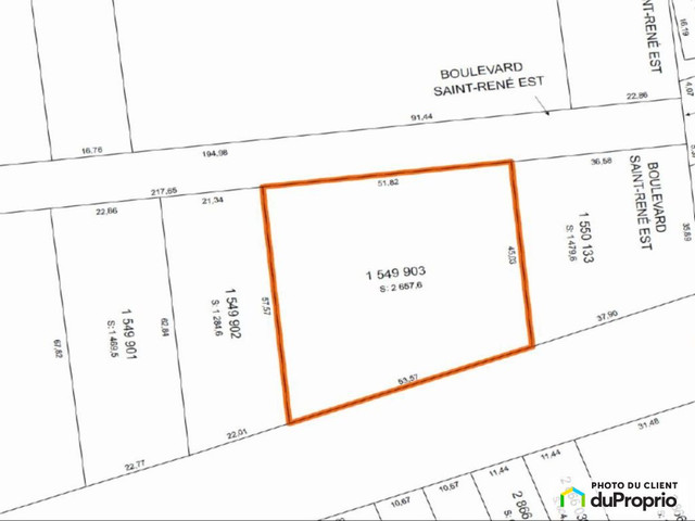 1 950 000$ - Prix taxes en sus - Terrain résidentiel à vendre in Land for Sale in Gatineau