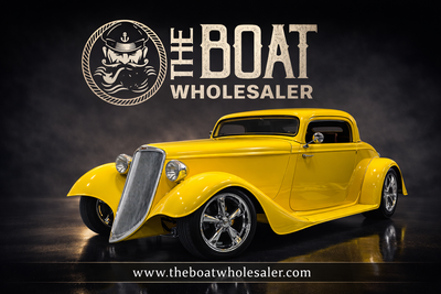 1933 FORD HOT ROD – FACTORY FIVE – TREMEC 5-SPEED – FULL TUBE CHASSIS – SCREAMING YELLOW ICON Race C...
