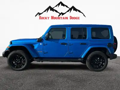 THIS WRANGLER SAHARA UNLIMITED COMES WITH THE 2.0L DOHC PHEV ENGINE, PREMIUM MCKINLEY HEATED LEATHER...