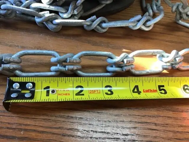 Chaîne en acier galvanisée (5/0 lock) neuve in Other in Drummondville - Image 4