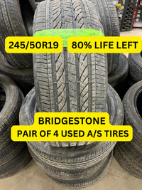 A/S 245/50R19	4	Bridgestone RF	Dueler HP Sport AS	80% Markham / York Region Toronto (GTA) Preview