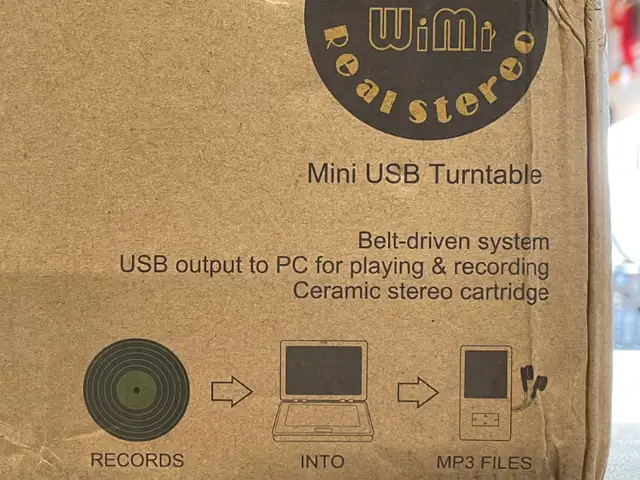 WiMi Real Stereo Mini USB Turntable EC008B - BRAND NEW in Other in Oakville / Halton Region - Image 3