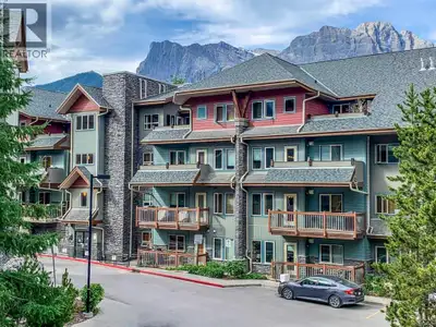 Located within the popular Grizzly Lodge at The Lodges of Canmore, this bright and spacious south-fa...