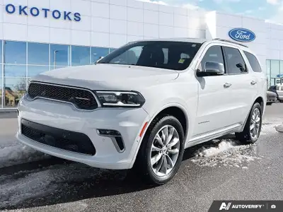 Our exclusive One Owner and Accident Free 2021 Dodge Durango Citadel AWD is a premium family machine...