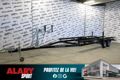 Alary Sport Cette REMORQUE RICHELIEU POUR PONTON 2025 est disponible DÈS MAINTENANT! Contactez-nous...