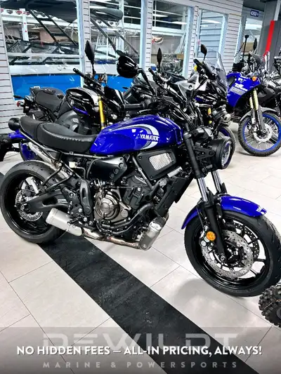 Based on the popular MT-07, the XSR700 is a beautiful blend of twin cylinder performance and eye cat...