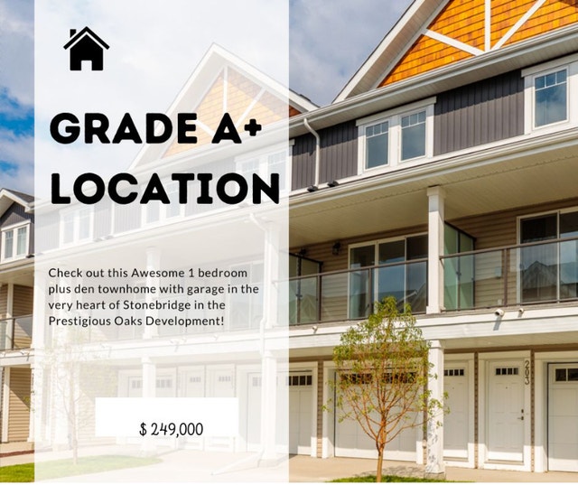 FOR SALE Awesome Location! Oaks Stonebridge Townhomes Houses for Sale