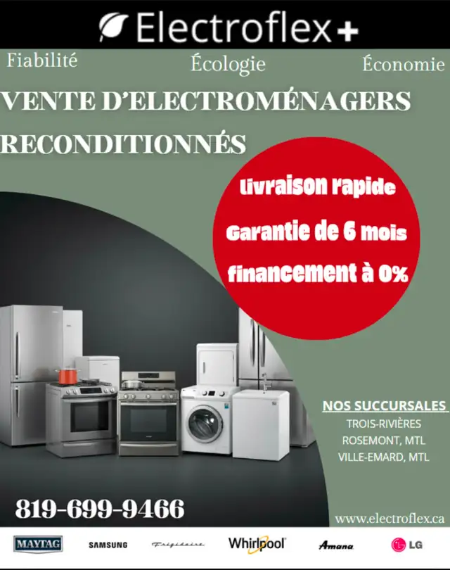 Liquidation d'Électroménagers – Garantie + livré et installé! in Refrigerators in Trois-Rivières - Image 11