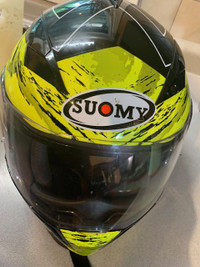 SUOMY HIGH VISIBILITY HELMET - EX COND - SIZE XL