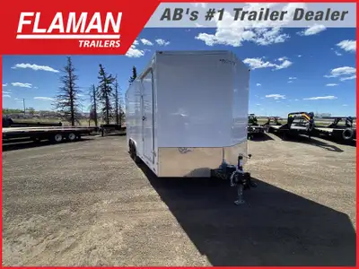 2026 ROYAL 8.5'X16' + 2' ENCLOSED CARGO TRAILER Color: White Length: 16' Straight Wall + 2' V-nose (...