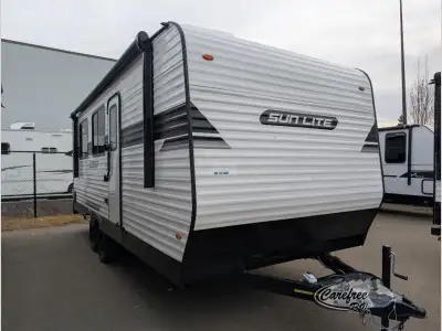The 2026 Sunset Park RV Sunlite 25TH is a toy hauler travel trailer designed to be lightweight and e...