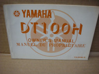 NOS 1981 Yamaha DT 100 H Owners manual