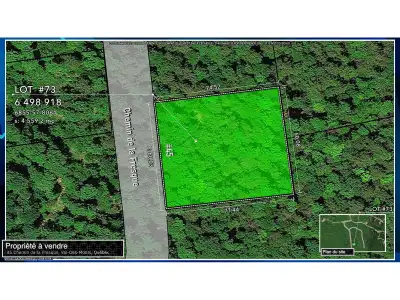 Lot 73: Beautiful land with easy access for construction on a beautiful plateau for a house with rea...
