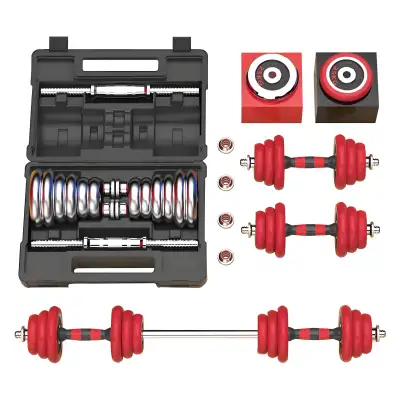 Adjustable Weights Dumbbell Barbell Set Anti-Slip Metal H... BNI, View more