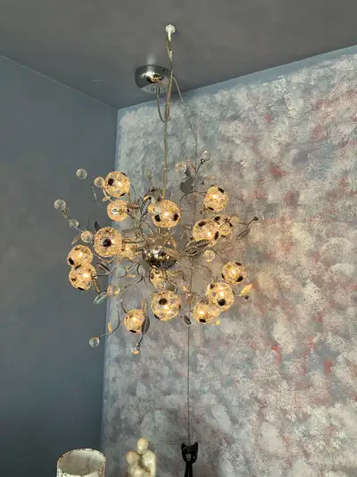 LUSTRE  EN  CRYSTAL DE HAUTE  QUALITE  26X  26, View more