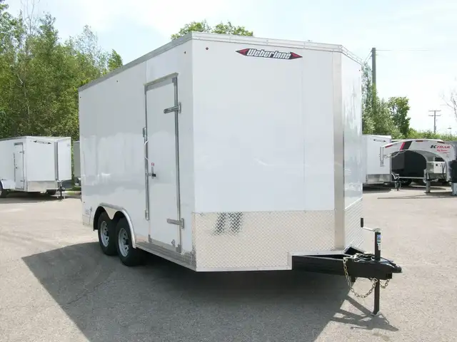 2025 Weberlane CARGO 8'.6in. X 14' V-NOSE 2X 5200LB.GLISSIERE CO in Cargo & Utility Trailers in Laval / North Shore - Image 2