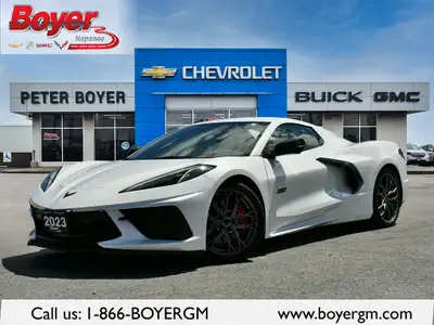Finished in stunning White Pearl Metallic Tricoat with Satin Matrix Grey racing stripes, this 2023 C...