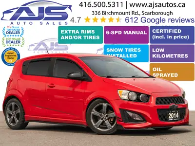 ONLY 157K KMs, 1.4L Turbo I4, 138HP, CERTIFIED (incl. in price), VERY RARE 6-SPD MANUAL, Extra Set o...