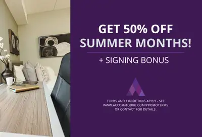 **Secure 50% Off + Signing Bonus!** Now offering 50% off through the 2025 summer months of your leas...