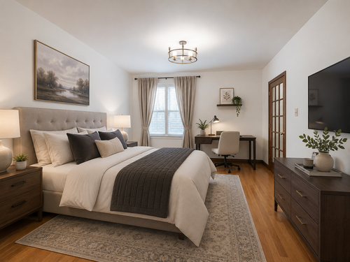$2,500/Month + 25% Utilities Spacious 2-Bedroom Main Floor Apartment with Private Laundry & Large De...