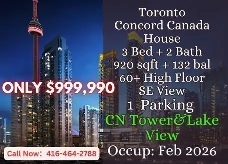 Canada house Million$$ CN Tower & Lake View at STEAL PRICE!!