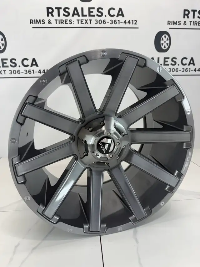 20x10 Fuel Rims 8x165 Dodge Ram Gmc Chevy 2500 3500 in Tires & Rims in Saskatoon - Image 4