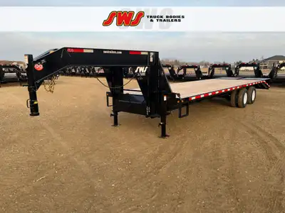 NEW 2026 SWS 8.5 x 30' Gooseneck Trailer Tandem Dual 2 x 10,000 lb Axles w/ Electric Brakes on Both...