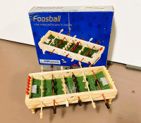 Mini Playable Wooden Foosball Game w/Ball