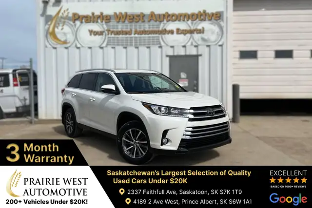 2019 Toyota Highlander AWD XLE 8 Passenger | Remote Start | Heat