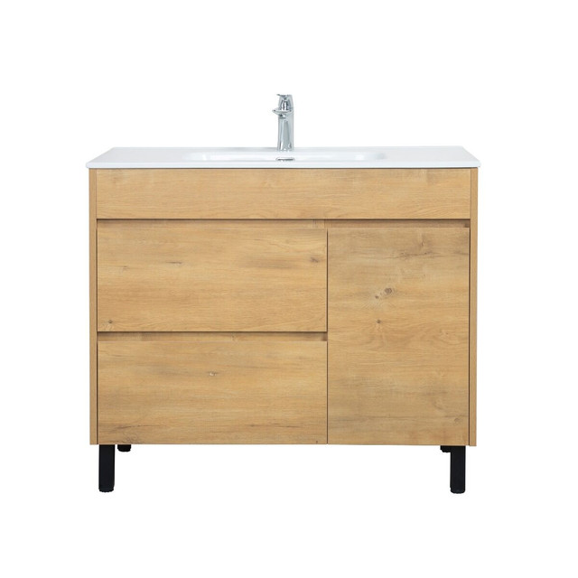 Meuble-Lavabo de Plancher 40po Bois avec comptoir de Céramique in Cabinets & Countertops in Longueuil / South Shore - Image 2