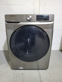 Samsung Washer stackable stainless 27″ WF45R6100AP like new