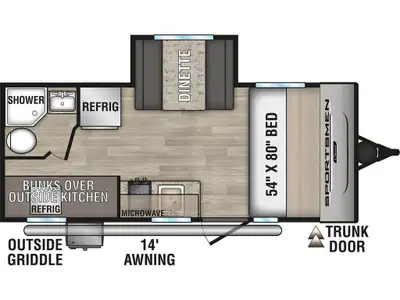 2025 KZ-RV Sportsmen Classic 191BHK Toute nos roulotte sont livrer avec un pdi,nettoyage complet ,bo...