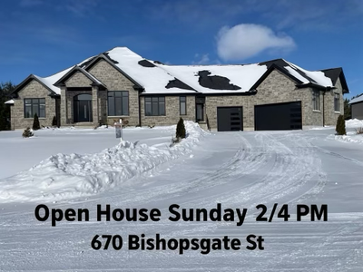 670 BISHOPSGATE Closing flexible, Luxurious Custom Bungalow on 1.3 Acres | 6600 sq. ft. | Walkout Ba...