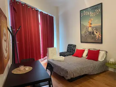 Superbe studio style loft, meublé rue St-Joseph Ouest libre