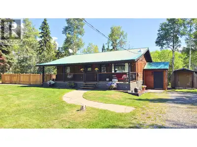 5 Acres on the edge of town! Cozy 4 bdrm/2 bath log home rancher (with bsmt) with tons of recent upd...