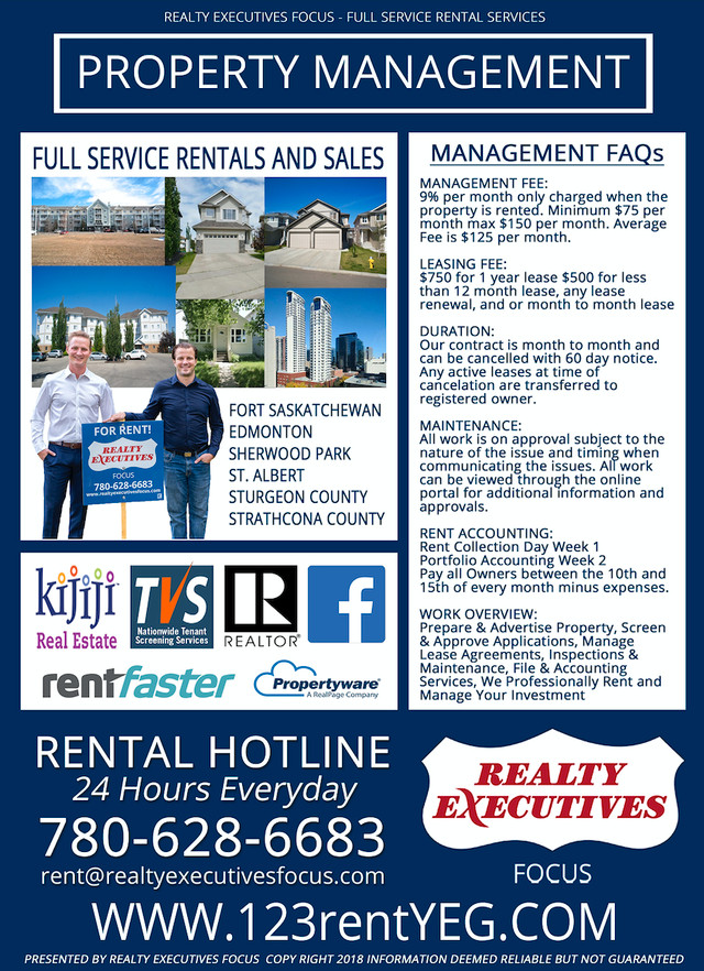 Property Management FOR RENT SERVICES Edmonton and Area in Real Estate Services in Edmonton - Image 4
