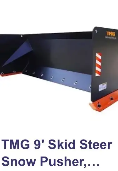 Skid steer snow pusher, View more