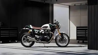 2026 SPEED TWIN 1200 CAFE RACER EDITION COMPETITION GREEN/ALUMINUM SILVER MSRP $20995 WE SHIP EVERYW...