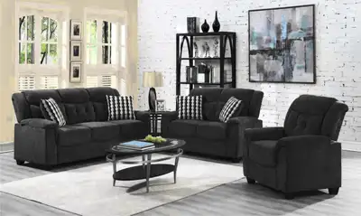 NEW 3 PCS SOFA, LOVESEAT, AND CHAIR FURNITURE SET BT2310, View more