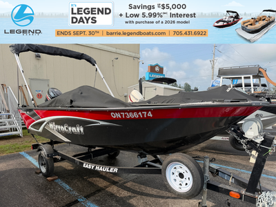 2019 | MirroCraft | Outfitter 145 SC $14,499 - plus any applicable taxes 2019 Suzuki 25 DF25A (Hours...